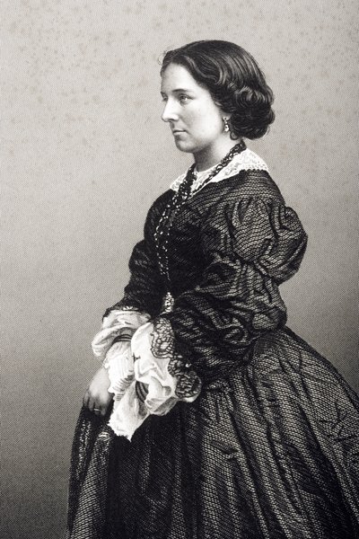 Madame Constance Nantier-Didiee (1832-67) incisa da D.J. Pound da una fotografia, da 